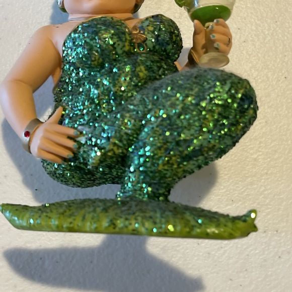 December Diamonds Mermaid Green Margarita #5520002 Sparkley Holiday Ornament - Picture 5 of 10